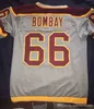 Gla A3740 Stitched 66 Gordon Bombay Gunner Stahl Mighty Ducks Waves Hockey Jersey Customized Double Stitched Name & Number VERY RARE NO RESERVE Jersey