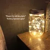 Strings Mason Jar 2M LED String Lights Fata appesa illuminazione natalizia per Natale Decorazione per interni ed esterni Batteria ad energia solare