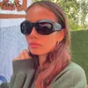 Gafas de sol Y2K Gafas de sol Mujeres Cyberpunk Gafas Sun Femenino Goggle 2000