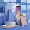 Ring Light Flash LED Selfie Flashlight Telefon Kılıfları İPhone 14 Pro Max 11 12 13 XR X Dolgu Işık Şok geçirmez Arka Kapak Yarım Paket Tasarım