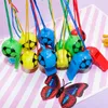 Straps Football Whistle Children Gift Soccer Plastic Smiley Referee Cheer Props Mixed Colors