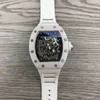 Superclone Luxe Heren Mechanica Horloge Richa Milles Mechanisch Horloge Rm055 Serie Wijnvat r Keramiek Hol Lichtgevende Tape Trend NB2K