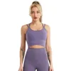 2022 Yoga Quick Dry Sling Crop Tops för Womens Gym Fitness Running Sports Sleeveless inbyggd bröstkudde Slim Vest T-shirts 20W122