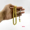 Strand Tasbih Yellow Stone With Natural Aventurine Accessories Muslim Prayer Bead Islamic Eid Gift 33 Beads Bracelet