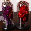 Dekoracyjne kwiaty świąteczne akcesoria do dekoracji domowej Etenelle Bouquet Fake z lekką szklaną okładką dekoracje 2022