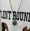 Sterling Sier Choker Necklace Designer Tiger Jewelry Cuban Chain Rostfritt stål Double Letter Wolf Pendants For Men Hip Hop