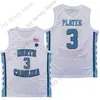Mitch 2020 New NCAA College North Carolina Jerseys 3 Andrew Platek Basketball Jersey Blanc Taille Jeunes Adultes Tous Cousus