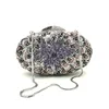 Evening Bags Luxury Design Bridal Wedding Party Purses Women Diamonds Clutches Grape Bunch Rhinestone Bag Flower Crystal