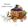 Blocks MOC Creative Mini Halloween House Bricks Set City Pumpkin Hut Party Decoration Buildblock Children Toys Halloween Gifts 220926