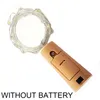 10 PZ Corde luminose per bottiglie di sughero alimentate a batteria 2m luci a LED bar illuminazione festa di compleanno bottiglie di vino tappo illuminazione bar Senza batterie D3.0