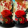 Flores decorativas Resplandor Flor eterna Rosa en frasco Decoración de boda para el día de San Valentín