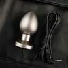 Nxy Sex Anal Toys Electric Shock Anal Plug Electrical Stimulator Prostate Massager E-stim Sex Toys for Anus Electro Butt Plugs Metal Vaginal Ball 1119