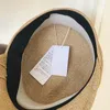 Ball Caps Hurtowe kobiety Visor Summer Słomka Rafia Wide Brim z łuk Baseball Cap Ochrona UV Sun Beach Hat Handmade