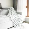 Blankets Summer Office Printing Knitted Blanket Sofa Cover Bed Air Conditioned Room Thread Nap Throw Scarf Shawls