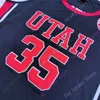 Mitch 2020 New NCAA Utah Utes Jerseys 35 Kyle Kuzma College Basketball Jersey Size Youth Vuxen All Stitched
