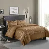 Bedding Sets Luxury Gold King King Conjunto de Bordados Bordados Com Casta de Casta Casta Bedding Size Tamanho do Tamanho do Tamanho para Adulto 220924