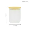STOCK IN USA 10oz Empty Sublimation tumbler Frosted Glass Candle Jars with Bamboo Lids for Making Candles Z11
