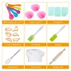 Bakeware Tools Children's Baking Set With Apron Chef Hat 25pcs Mini Cooking Washable And Reusable Kit Dress Up