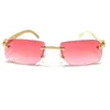 ￓculos de sol Buffalo Horn Frame Eyewear Signature Brand Premium Glasses sem aro de madeira Sun Glasszonnebril Heren Gafas de Sol