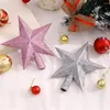 Рождественские украшения верхняя звезда многоразовый легкий изысканный изысканный привлекательный портативный блеск для вечеринки