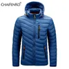 Hommes Parkas CHAIFENKO Marque Hiver Chaud Veste Imperméable Automne Épais À Capuche s Mode Casual Slim Manteau 220924