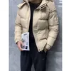 22SS Fashion Autumn and Winter Back Mens and Womens Long Sleeved Shirt Korean Warme Bread Down Jacket-558 Size S-3XL