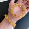 Bracelet en pierre de Fluorite naturelle jaune, vente en gros, Cube de sucre en cristal, bijoux à la mode pour Couple unique, vente en gros