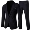 Costume pour hommes veste avec pantalon de haute qualité formel coupe ajustée affaires mariage smoking mode meilleurs hommes robe sociale costume 2 pièces ensemble