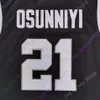 Mitch 2020 New NCAA College St. Bonaventure Bona Bonnies tröjor 21 Osun Osunniyi Basketball Jersey Black All Stitched