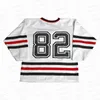 GLA MIT 2021-22 Aangepaste hockey jersey Men Jeugd vrouwen Vintage Connecticut Henrik Rutsch Duncn Rutsch Emmet Rutsch High School Grootte S-6XL of enige naam en nummertrui