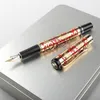 Фонтановые ручки Jinhao Dragon Texture Carving Metal Luxury Fountain Pen Business Письменность каллиграфия ручки офисная школа канцелярские товары чернила ручка 220923