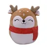 Soft Christmas Series Plush Dolls Pillow Santa Claus Christmas Deer Plushies