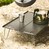 Camp Furniture Mini faltbarer Campingtisch für Outdoor-Reisen, Picknicktische, ultraleichter Schreibtisch aus Aluminiumlegierung mit Aufbewahrungstasche für Grill