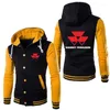 Męskie bluzy męskie bluzy massey ferguson logo nadruk niestandardowy MĘŻCZYZNA SŁUNKOWANE MAŁK KURTA BAKTIE Casual Osobowość Pocket Baseball