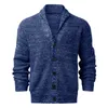 Herrtröjor Cardigan Men Autumn Winter Tjock Sticked tröja Rockar Causal Warm Fashion Mens #T2G