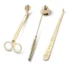 شموع حاملي حزمة الهدايا الملحق 3 في 1 مجموعة من الفولاذ المقاوم للصدأ شمعة جرس Snuffers فتيل dipper 3pcs/set GC0926