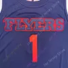 Mitch 2020 New NCAA Dayton Flyers Jerseys 1 Toppin Basketball Jersey College White Red Blue Size Men Youth Onvel