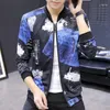 Männer Jacken Mode Marke Frühling Herbst Männer Casual Streetwear Floral Hoodie Jacke Mann Wasserdichte Kleidung Herren Windjacke Mantel Männlich