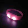 Party Supplies LED -blinkande armbandshandband Band Vocie Control Armband Sound Activated Glow Armband f￶r klubbkonserter