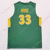 Mitch 2020 New NCAA William & Mary Tribe Jerseys 33 Rose College Basketball Jersey Green Size Youth Adult All Stitched