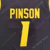 Mitch 2020 New NCAA Missouri Tigers Jerseys 1 Xavier Pinson College 농구 저지 흑인 청소년 성인