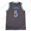 Mitch 2020 Nouveaux maillots NCAA UCLA 5 Maillot de basket-ball universitaire Baron Davis Noir Taille Jeunes Adultes Broderie cousue