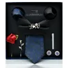 Bow Ties Tie Men's Business Administration Career 8-piece Gift Box Set Boyfriend Elder Birthday 7cm Pick-up Men Accessories