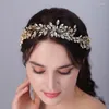 Tocados Luxury Rhinestone Bridal Diadema para la cabeza de novia Tiara Accesorios para el cabello de boda Joyas hechas a mano Joyas vintage