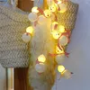 Strings LED Christmas Lights String Snowman Battery Room Bedroom Decoration Supplies Outdoor Small