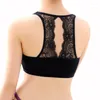 Bustiers & Corsets Sexy Women Black White Shirt Hollow Tube Top Padded Bra Wrap Chest Cropped Tops Fitness Costume Rk