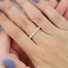 Cluster-Ringe CxsJeremy Solid 14K Rose Gold Oval Cut Verlobungsring Vintage Full Stacking Bridal Promise Jubiläumsgeschenk 220922