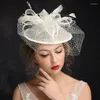 ヘッドピースファッション花嫁のジュエリーメーカーは、ヘアハット韓国の結婚式のヨーロッパの帽子を販売しています。