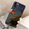 Happy Halloween Handyhüllen für iPhone 14, Kürbislaterne, Schloss, Geisterschädel-Muster, schwarz, weiche TPU-Hülle, iPhone 14 13 12 11 8 7 Plus Pro Max, modische Druck-Handyhülle