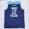Mitch 2020 New NCAA Rhode Island Jerseys 12 Cuttino Mobley College Basketball Jersey Marine Taille Jeunes Adultes Tous Cousus